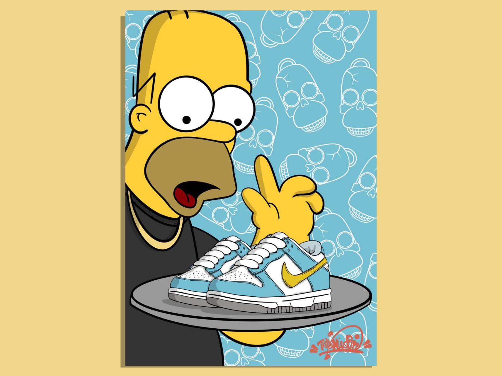 Nike Dunk Low Next Nature Homer Simpson by Trill Maison on Dribbble