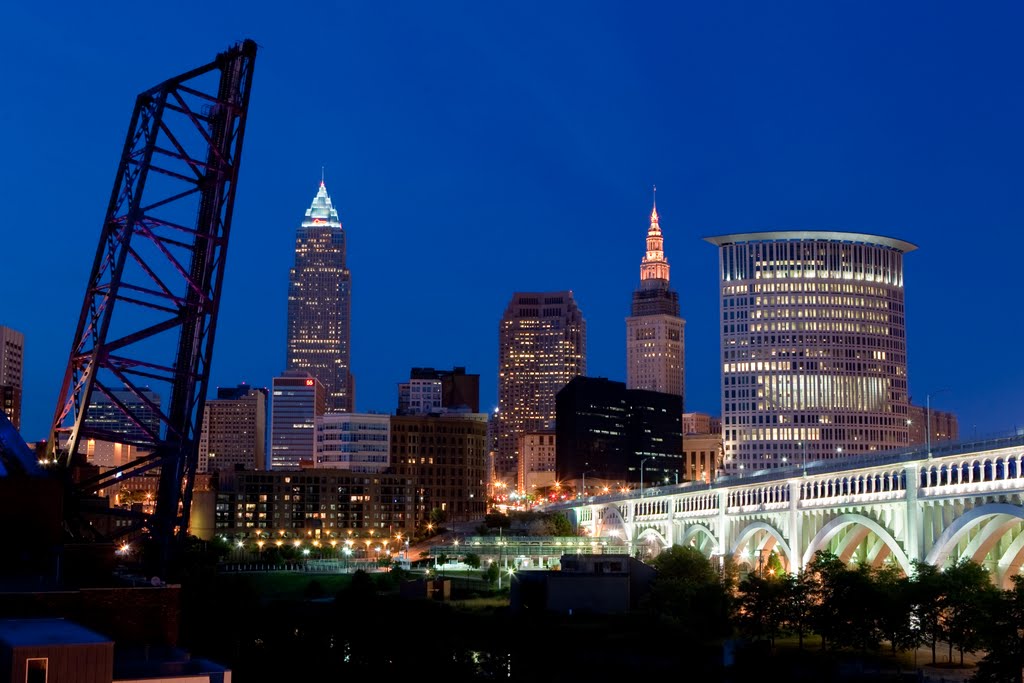 Cleveland Ohio Skyline Pictures Stock Photos