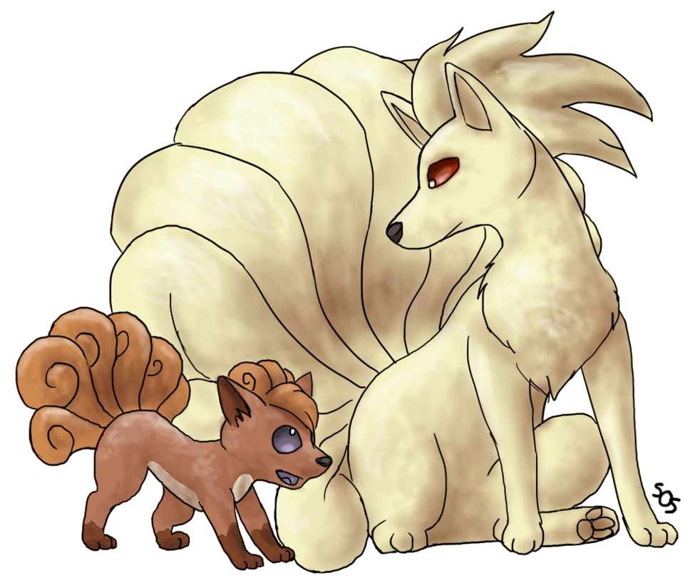 Niails And Vulpix Quick Paint By Starrypoke