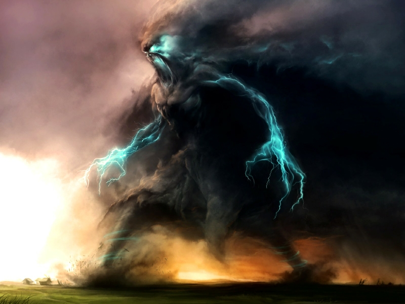 Elemental Lightning Skyscapes Wallpaper Clouds