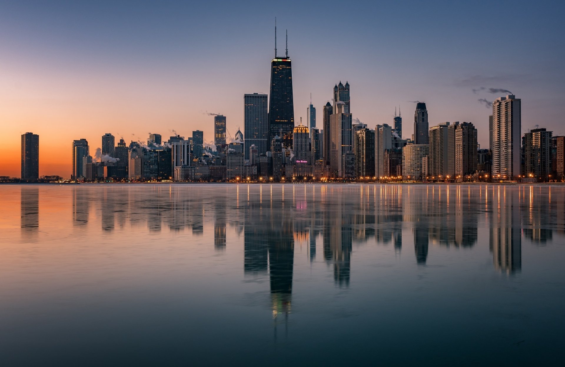 Skyscraper Building Reflection City Usa Man Made Chicago HD Wallpaper