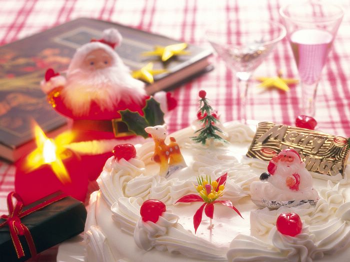 Christmas Cake Photo Food Wallpaper