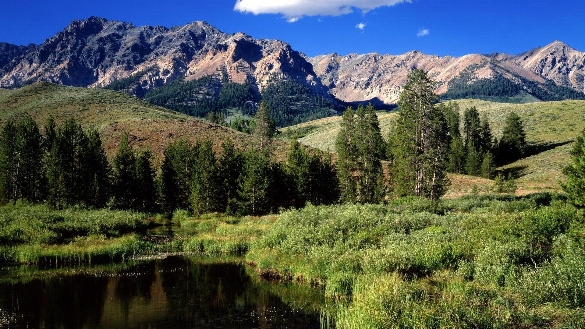 Mountains Idaho Boulder Desktop Background Wallpaper