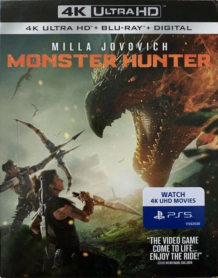 Amazon Monster Hunter Discs UHD Bd Blu Ray