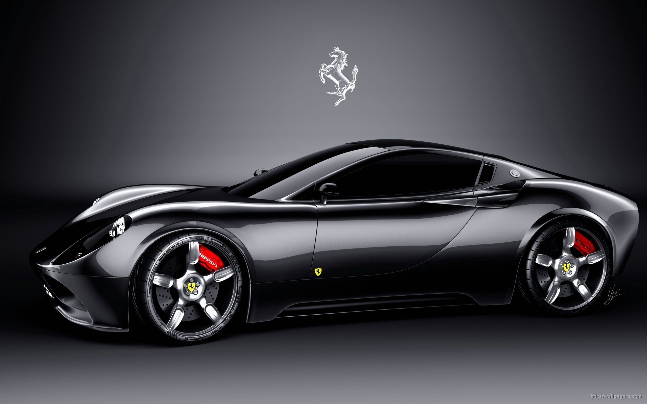 Black Ferrari Car Wallpaper