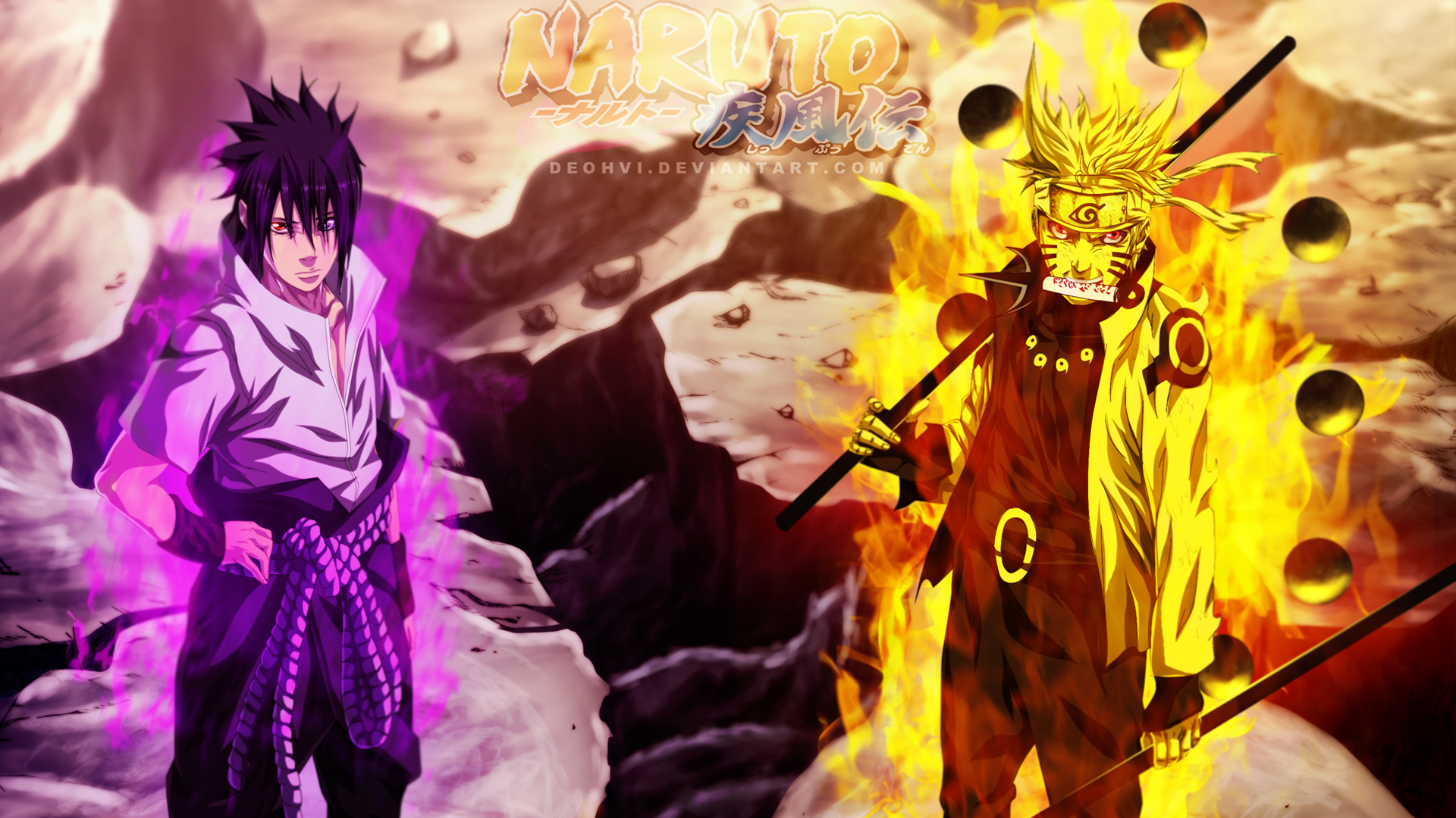 Sasuke And Naruto Wallpaper HD