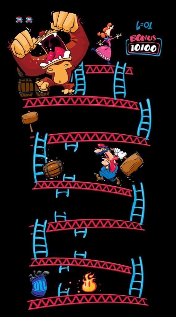 On Donkey Kong Super Mario Art