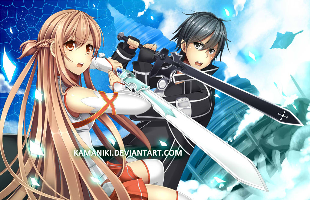 Kirito Asuna Sword Art Online HD Wallpaper