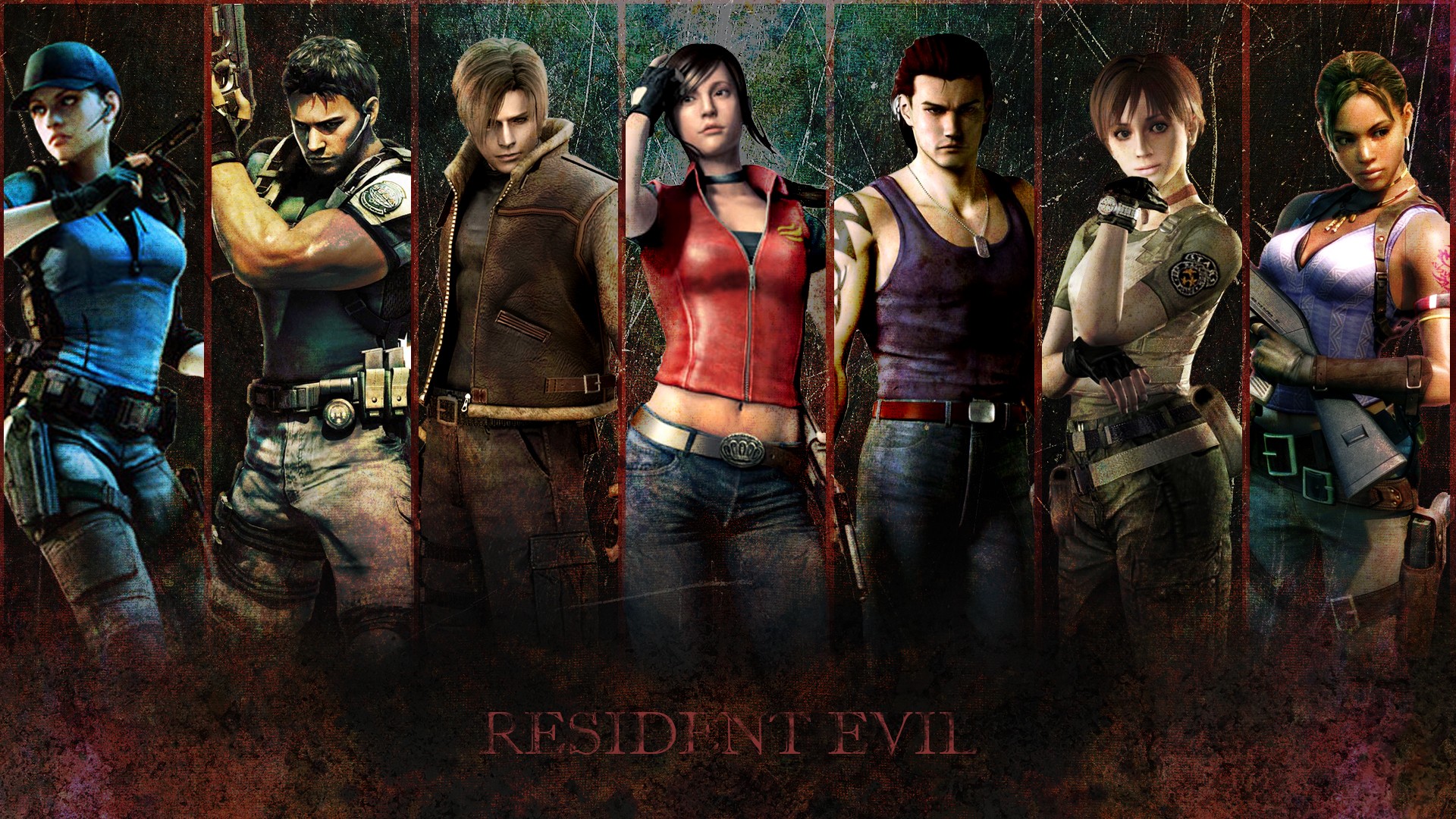 Video Games Resident Evil Claire Redfield Jill Valentine Survival