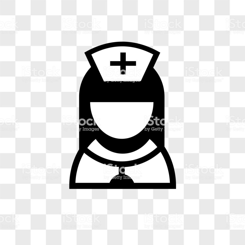 Nurse Vector Icon On Transparent Background Nurse Icon Stock