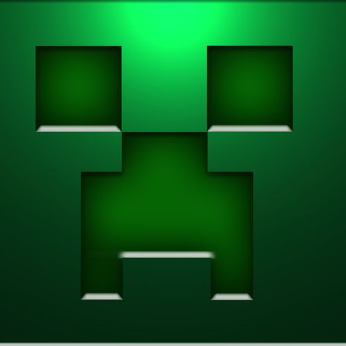 HD Minecraft Creeper Face Wallpaper