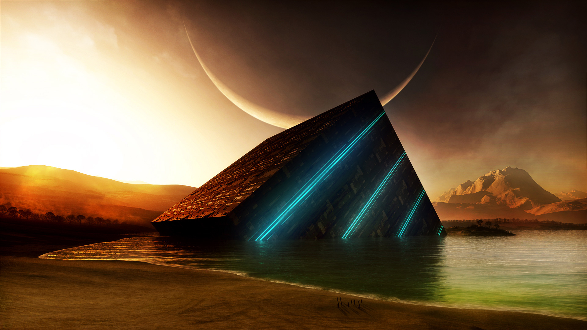 Sci Fi Landscape HD Wallpaper