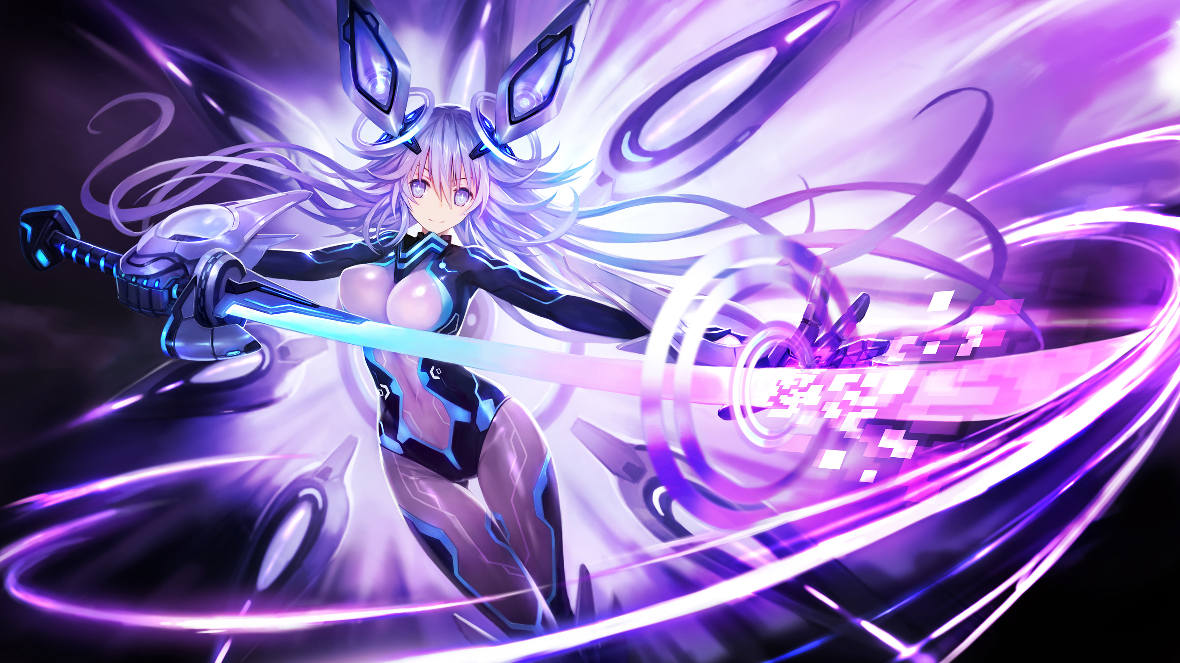 Hyperdimension Neptunia Purple Hearth 4k Ultra HD Wallpaper