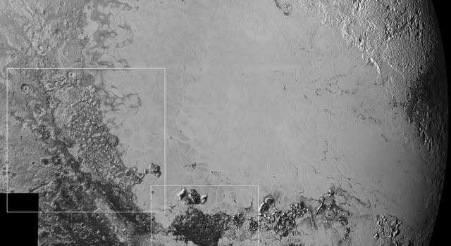 Mosaic Of High Resolution Image Pluto Transmitted By Nasa S New
