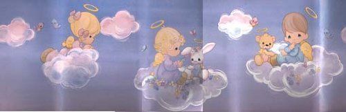 Precious Moments Wallpaper Border Boy Girl Angels On Clouds Yds X