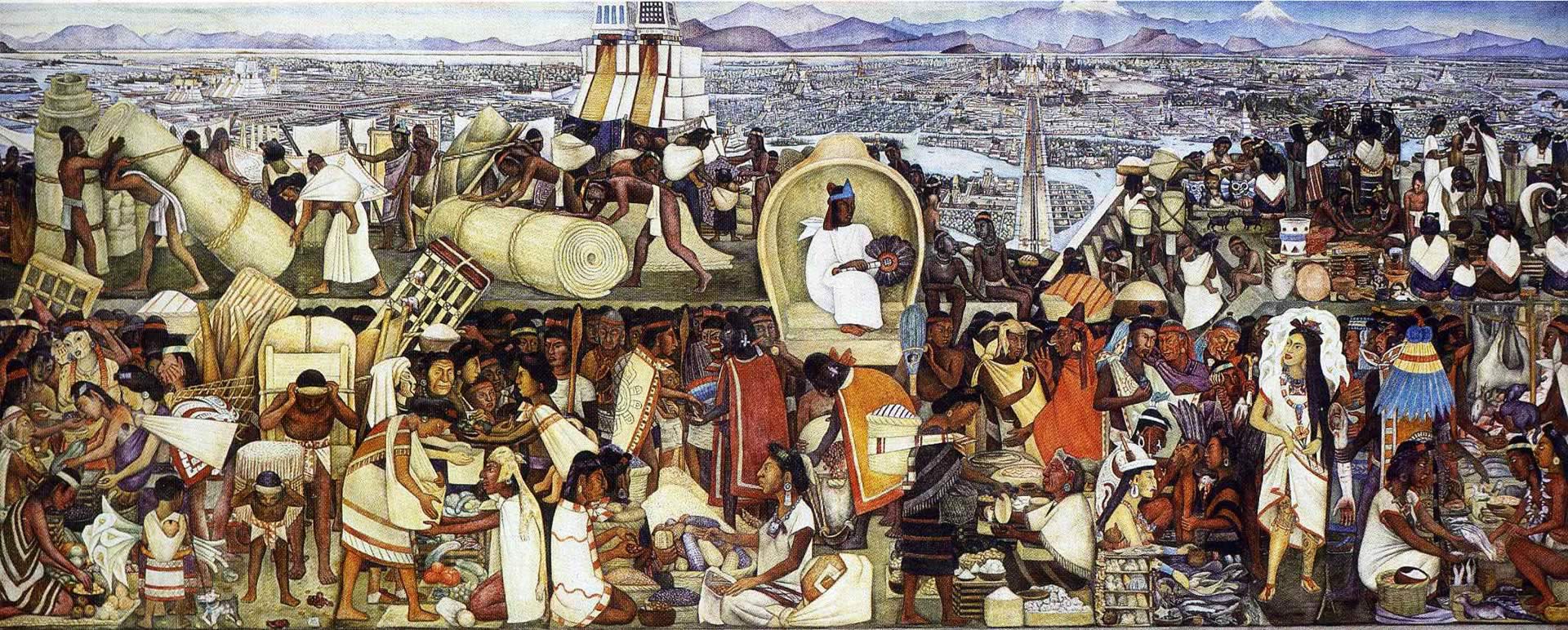 Mexican History Diego Rivera Paintings Wallpaper Image
