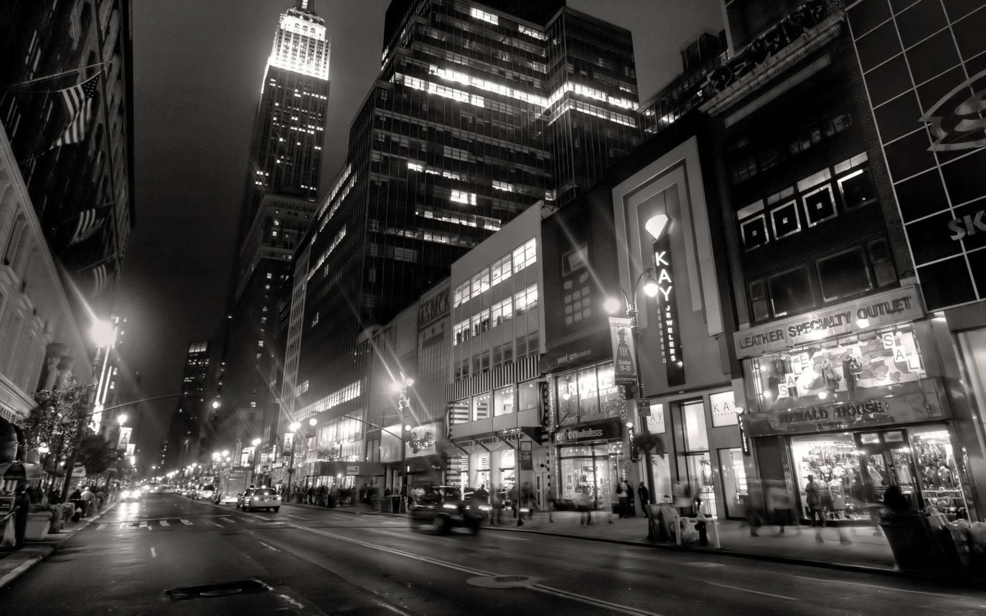 New York City Lights Wallpaper Widescreen HD