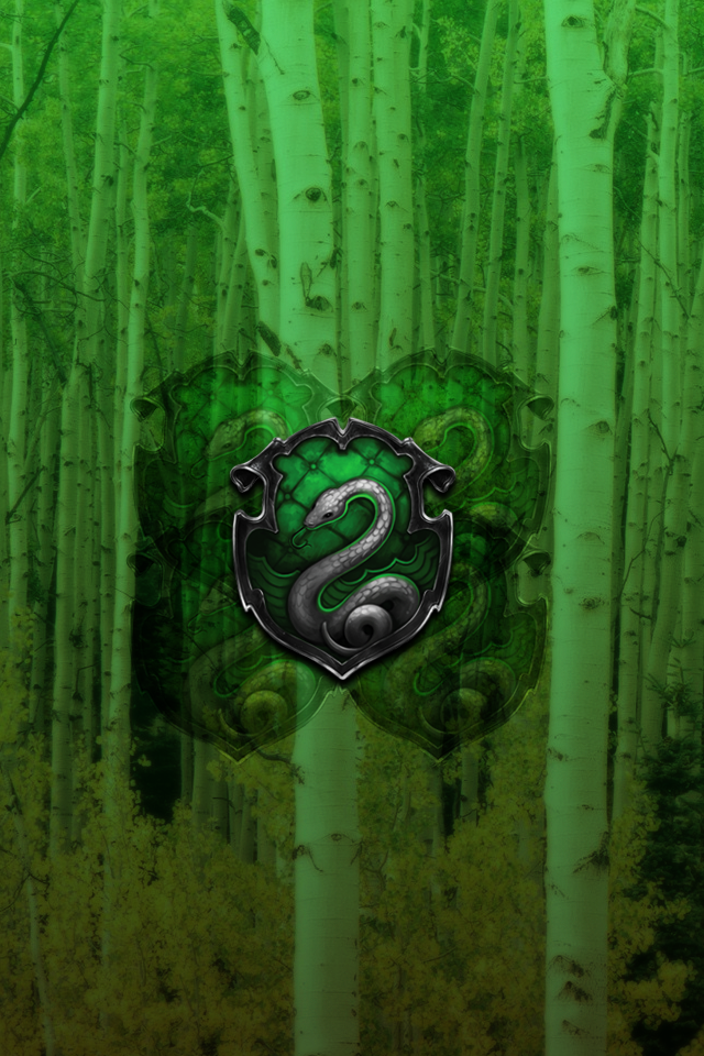 Slytherin iPhone 44s Lockscreen Walpaper by briely 640x960