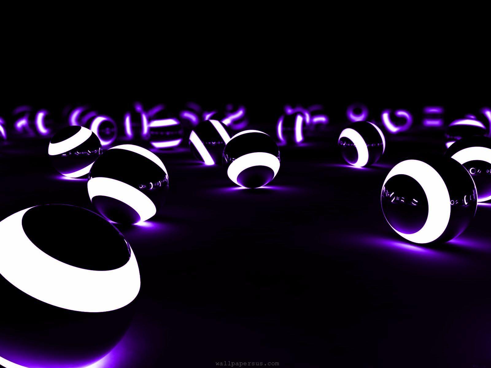 3d Abstract Light Ball Desktop Wallpaper