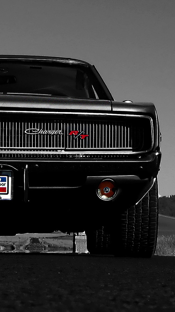 HD Wallpaper Black Car Charger Rt Dodge R T Tires