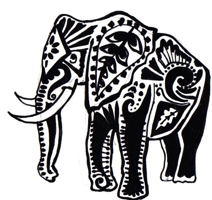 Image Of Tribal Elephant Tattoo Kootation Wallpaper Ifollowpics