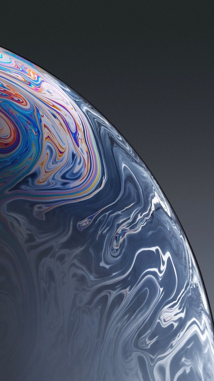 iPhone Xr Grey Bubble Surface Wallpaper