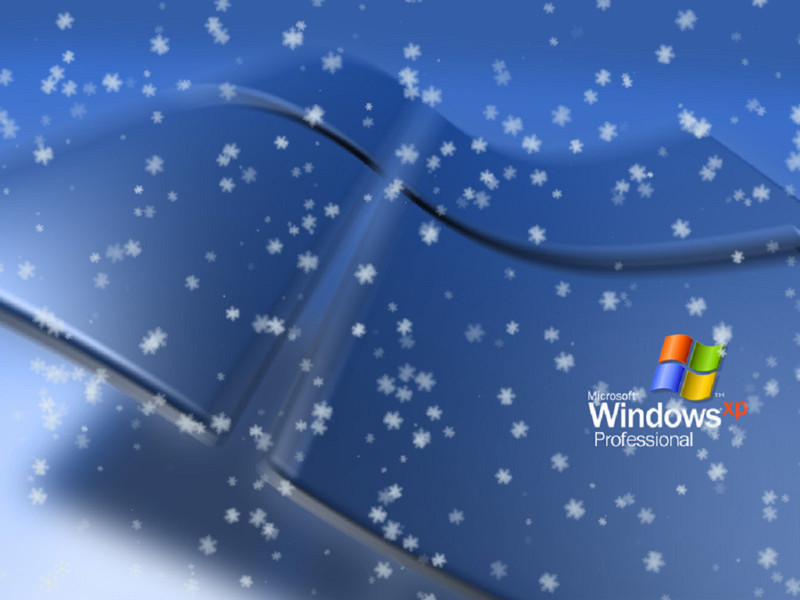 Animated Falling Snow Background Over Desktop Screensaver