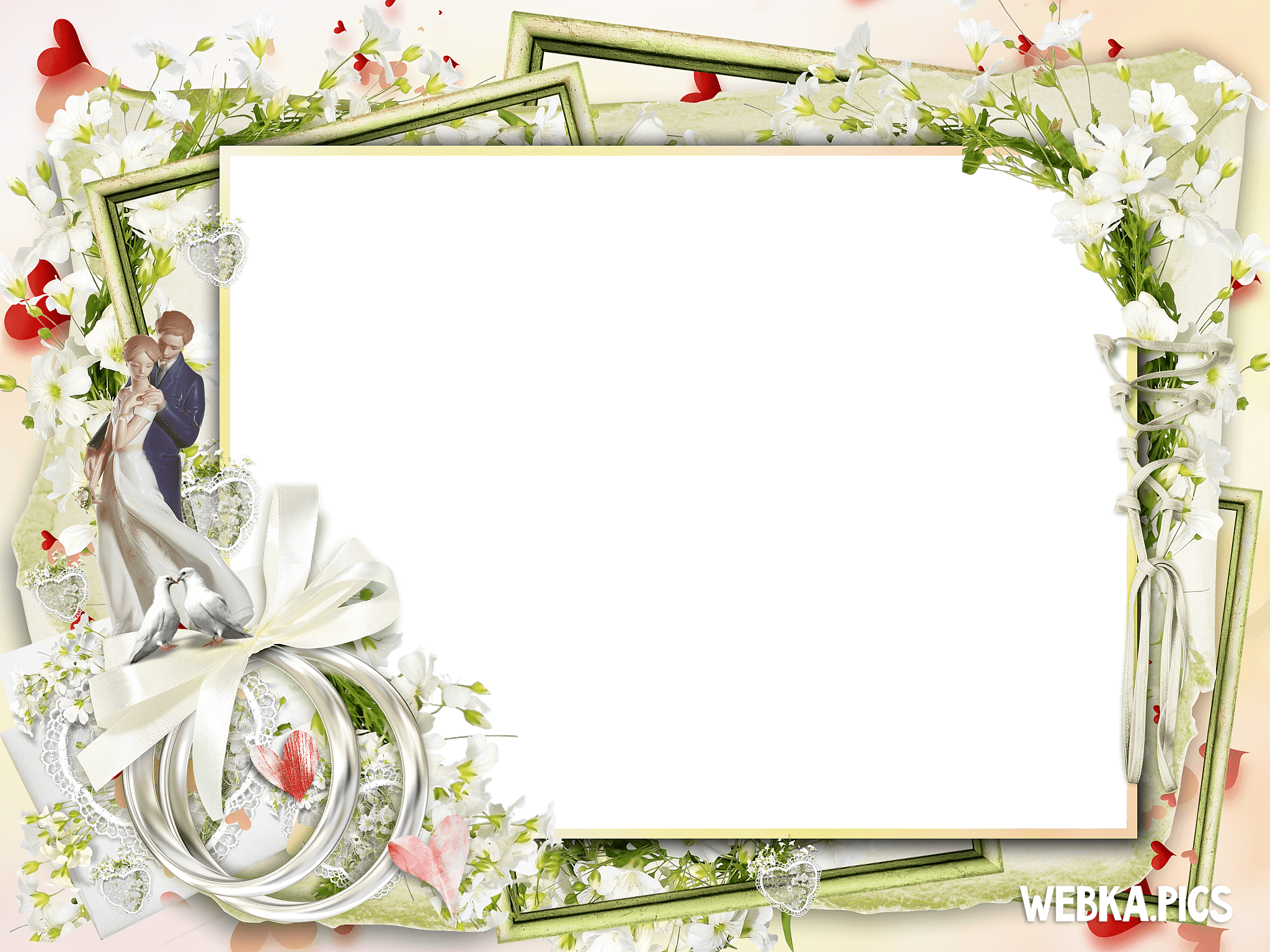 Wedding Frame Design Png Wallpaper