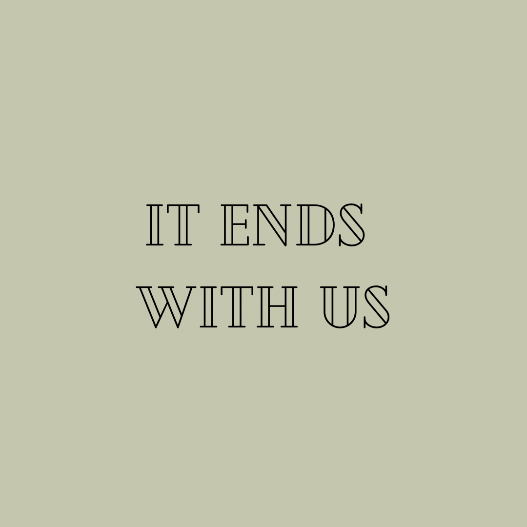 It Ends With Us Ideas Colleen Hoover