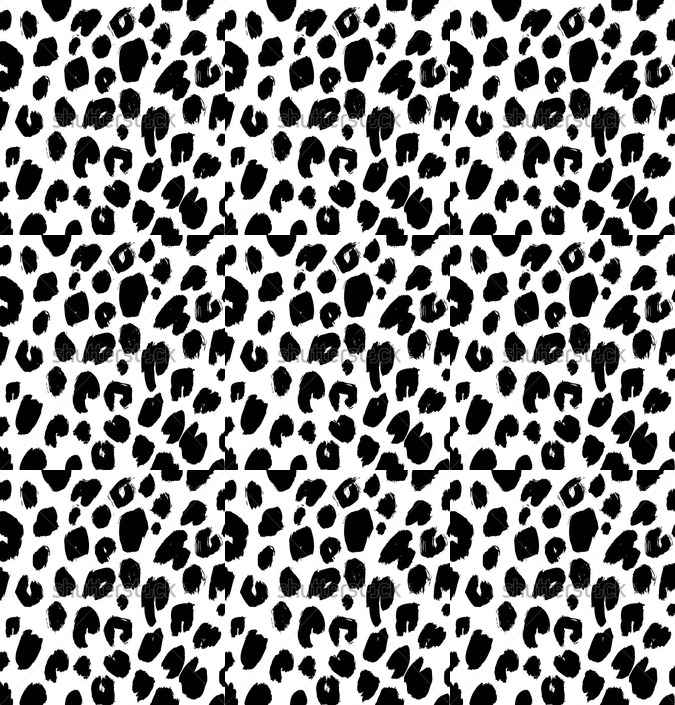 Black And White Leopard Print Background Seamless