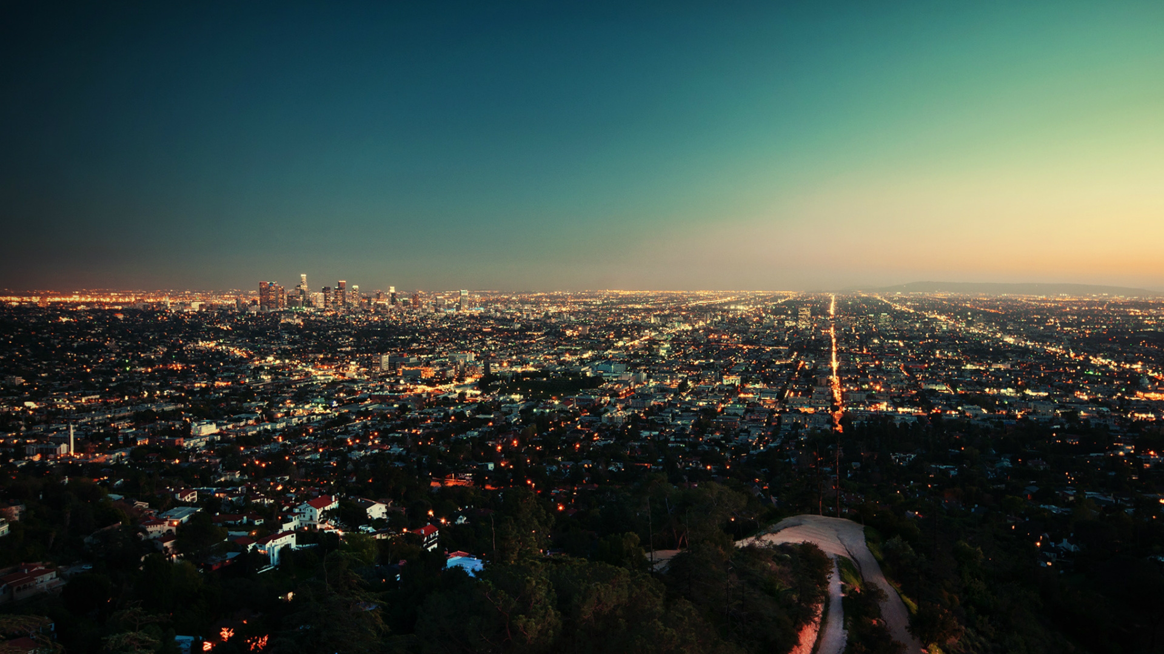 Sunset Los Angeles 4k Wallpaper HD
