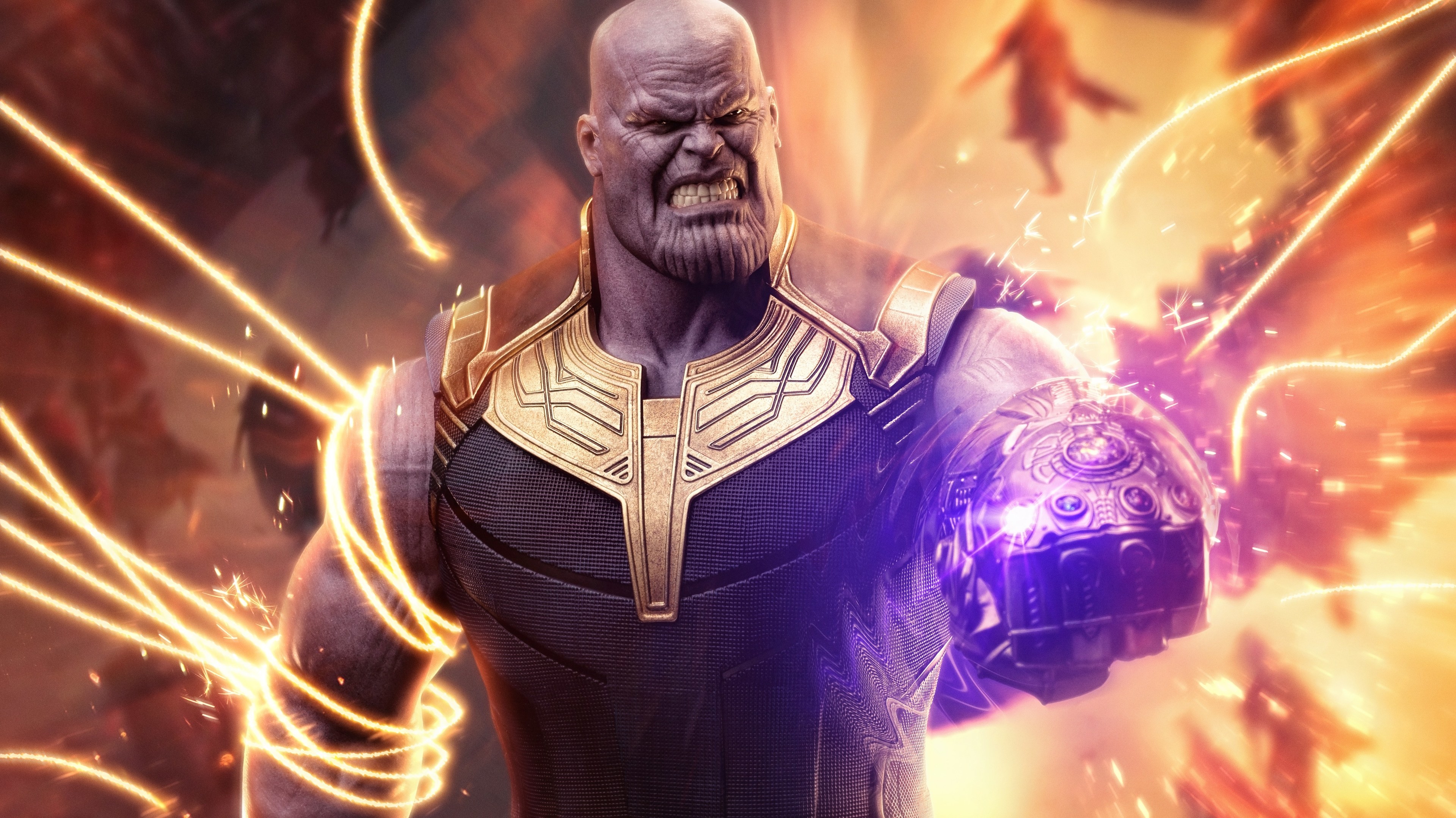 Wallpaper 4k Thanos Infinity Gauntlet