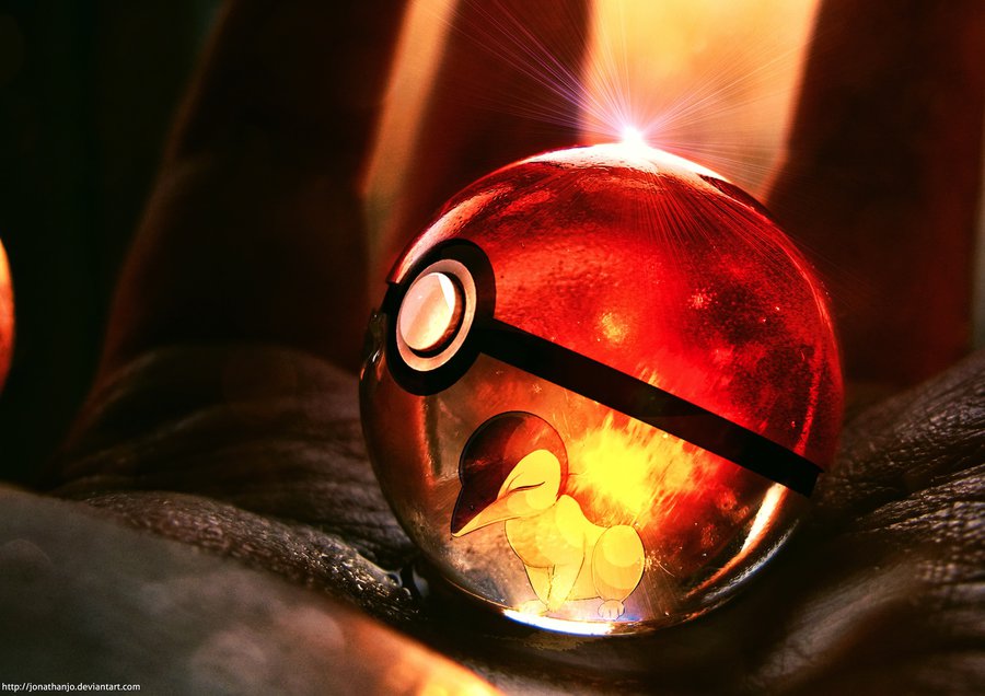 Cyndaquil In A Pokeball By Jonathanjo