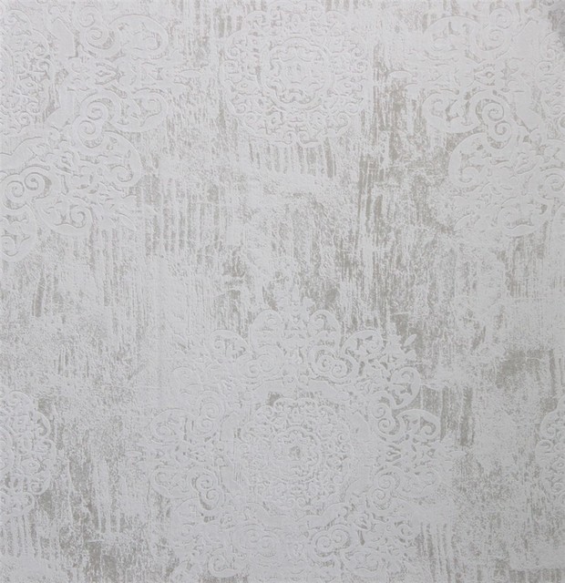 Extravagance Light Grey Wallpaper R2669 Sample Victorian