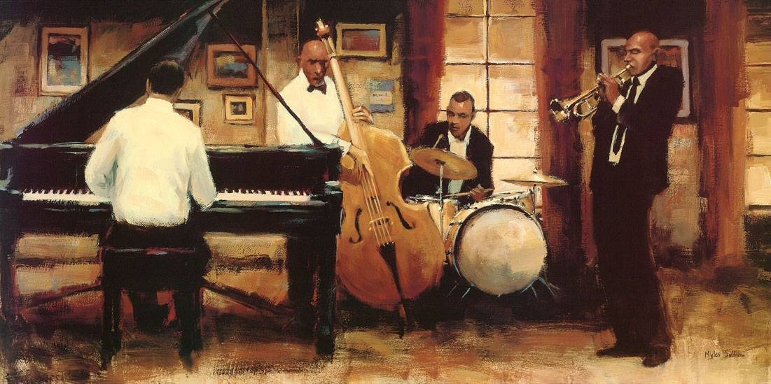 Jazz Paintings Art Print Painting
