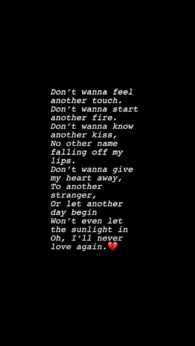 I Ll Never Love Again Fake Quotes