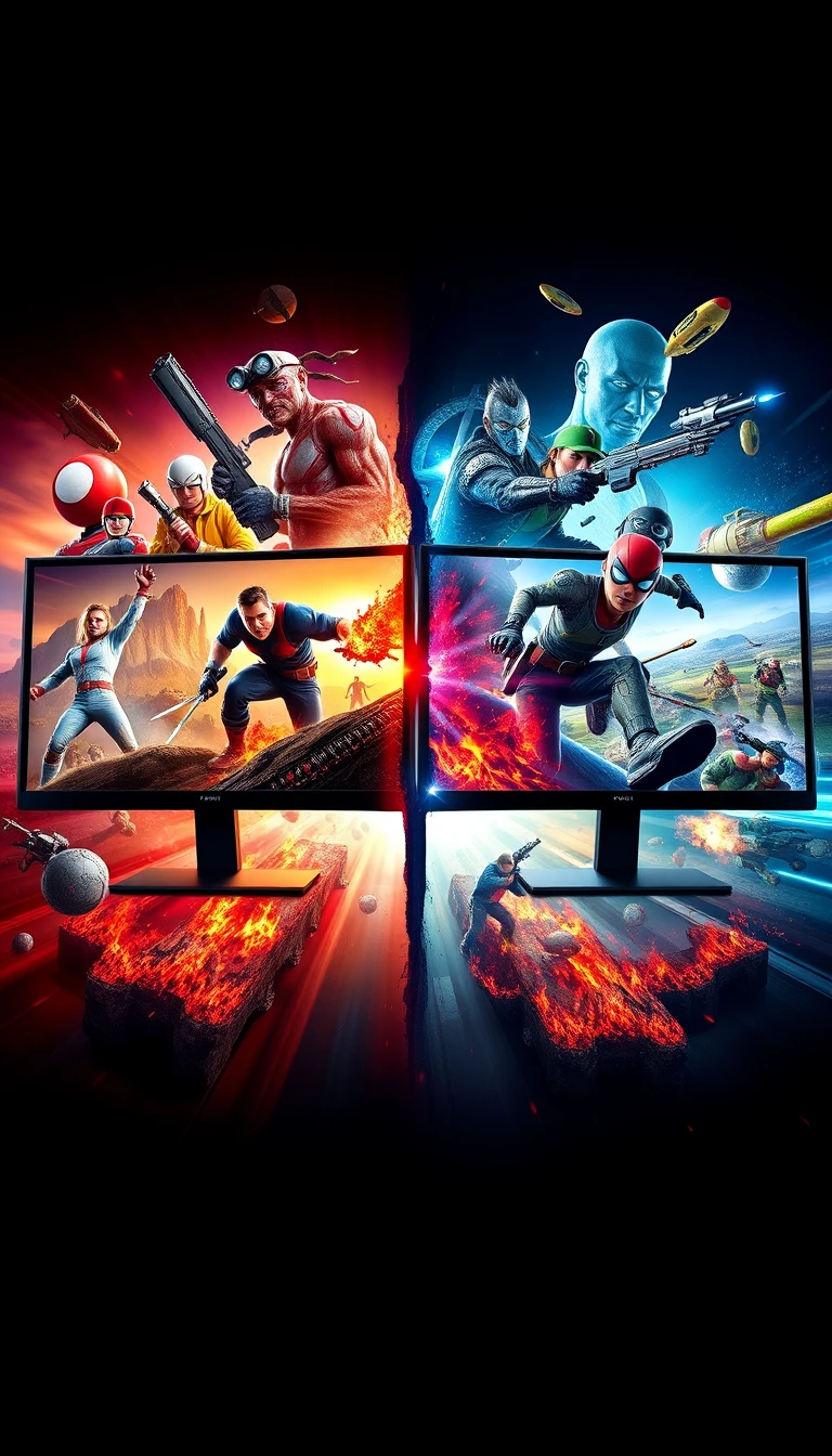 Video Game Dual Monitor Wallpaper