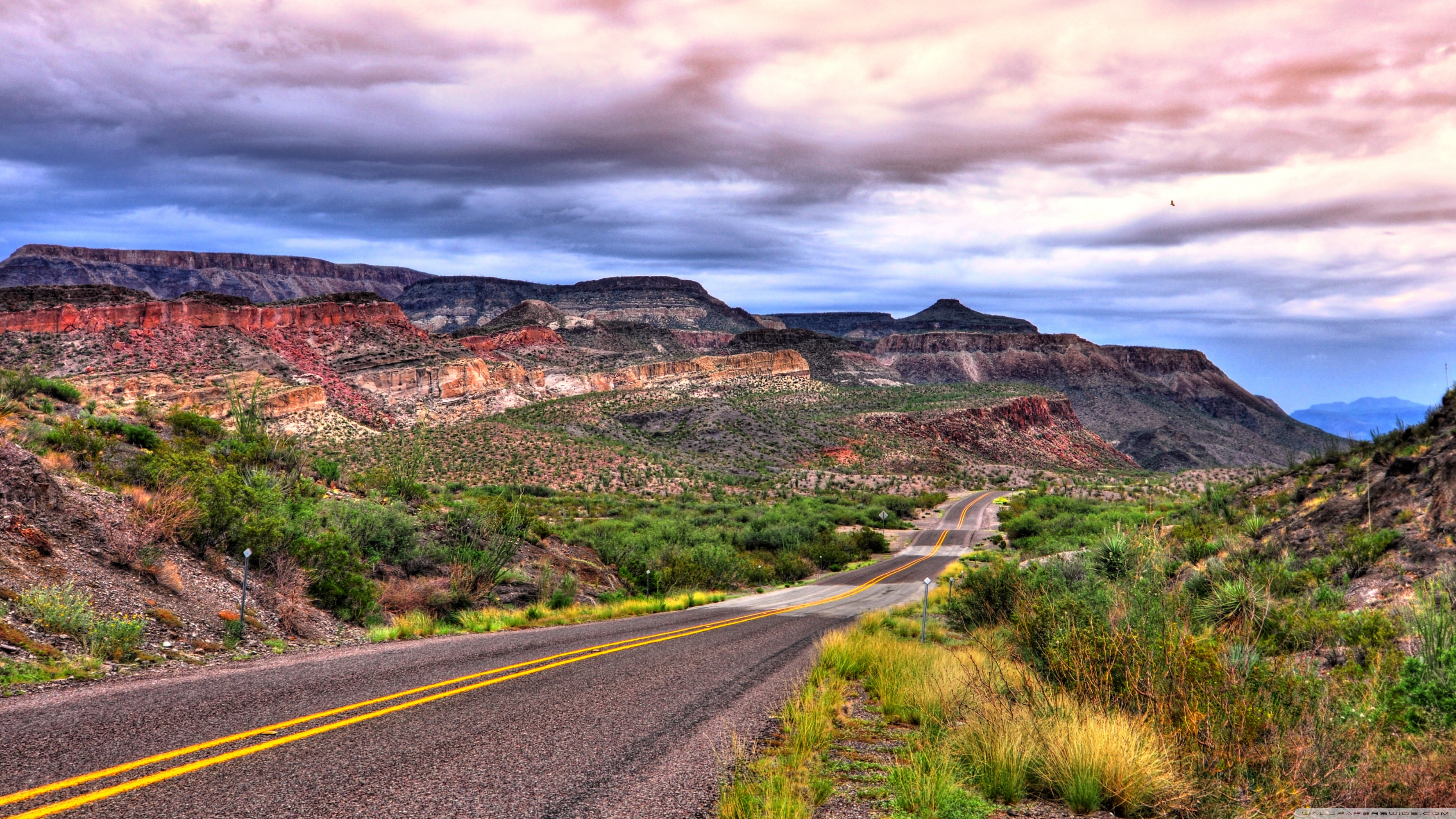Road To Big Bend National Park 4k HD Desktop Wallpaper For