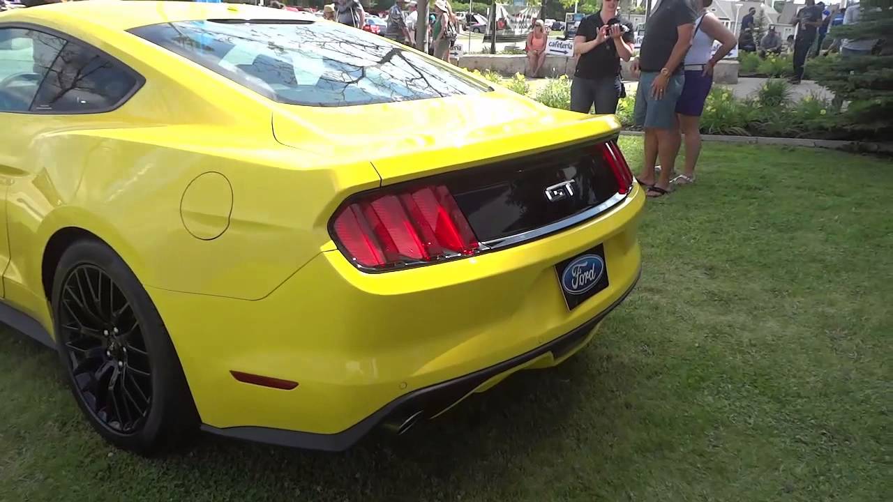 Mustang Yellow Ford With