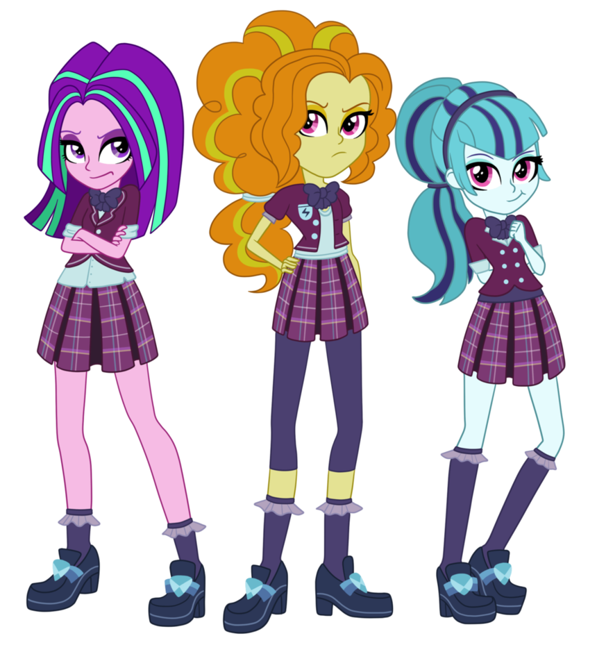 Shadowbolts Dazzlings By Thecheeseburger Mlp