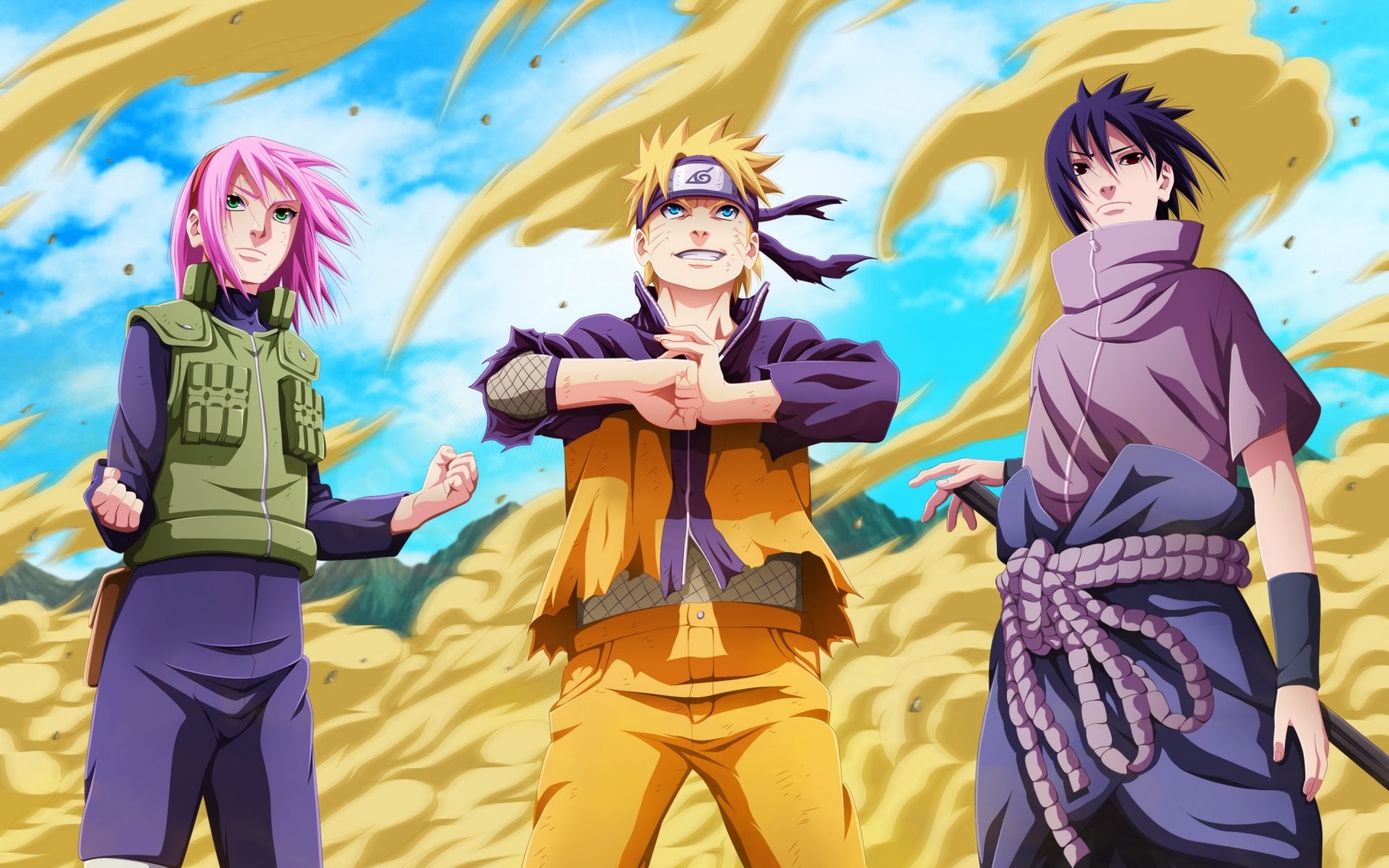 Sasuke Naruto Sakura HD Wallpaper