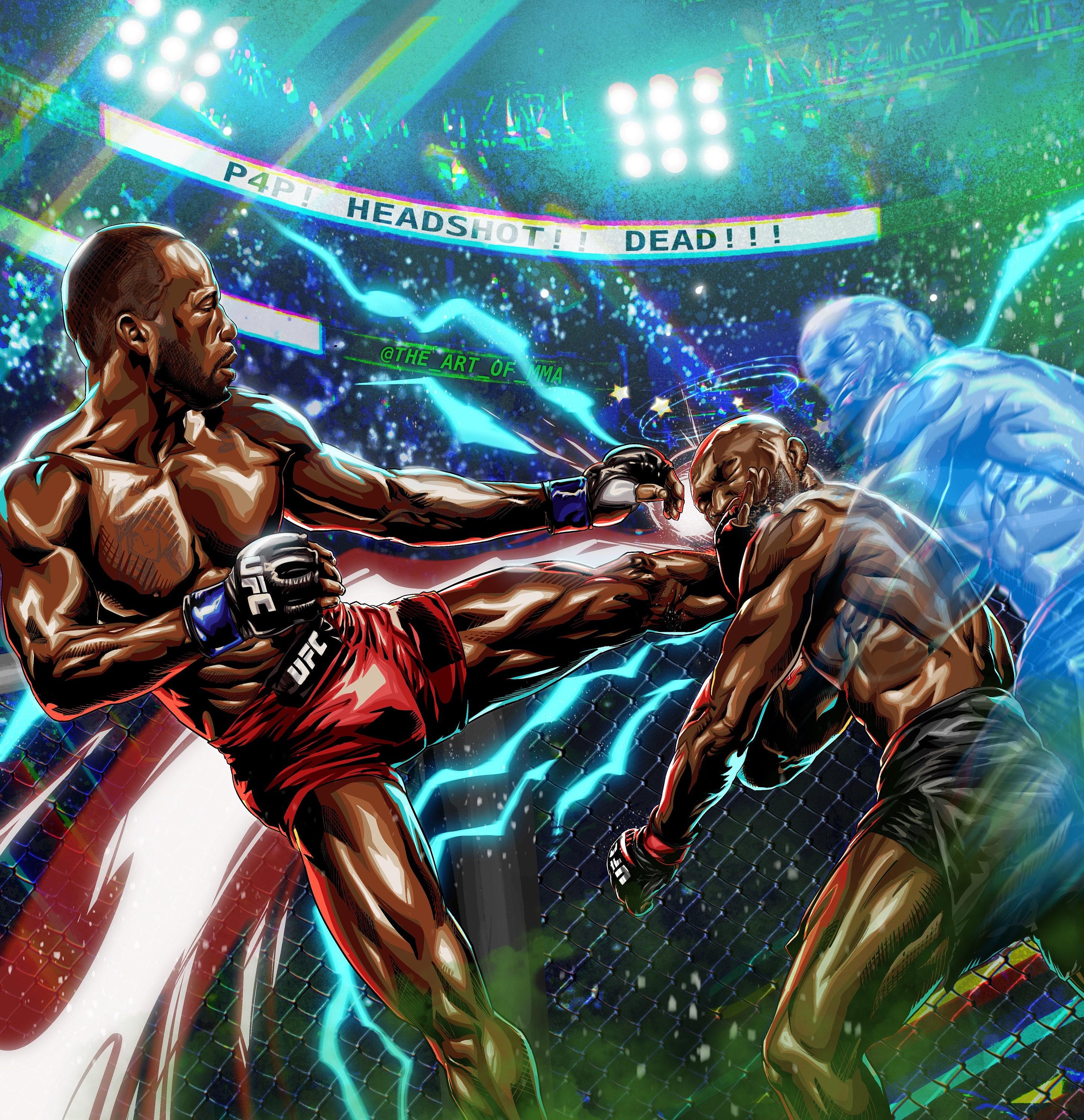 UFC Leon Edwards P4p Headshot Mma Tiff Art Rocky Etsy Denmark