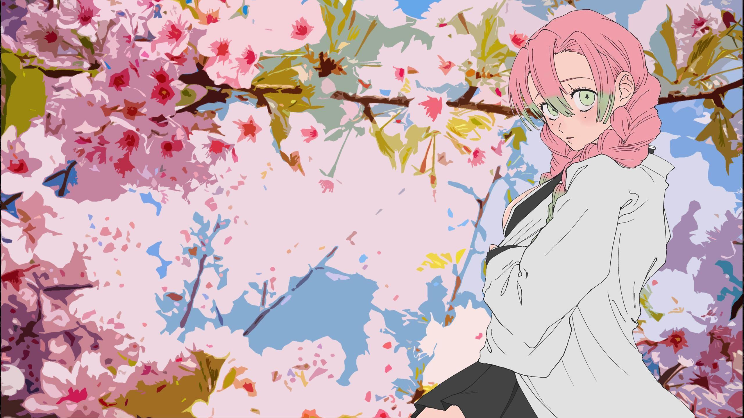 Mitsuri Kanroji Anime Wallpaper Background