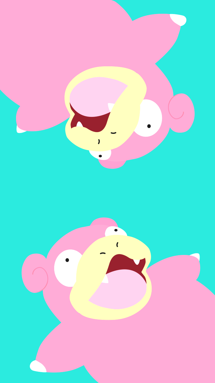 Slowpoke Phone Background I Made In Illustrator Originally Posted