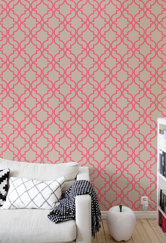 Self adhesive vinyl wallpaper   Lattice wallpaper pattern print   106 570x832