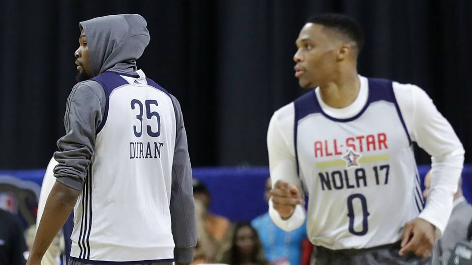 Nba All Star Game Kevin Durant Russell Westbrook