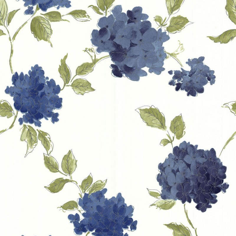 Amelia Blue Cream Wallpaper Buy Online
