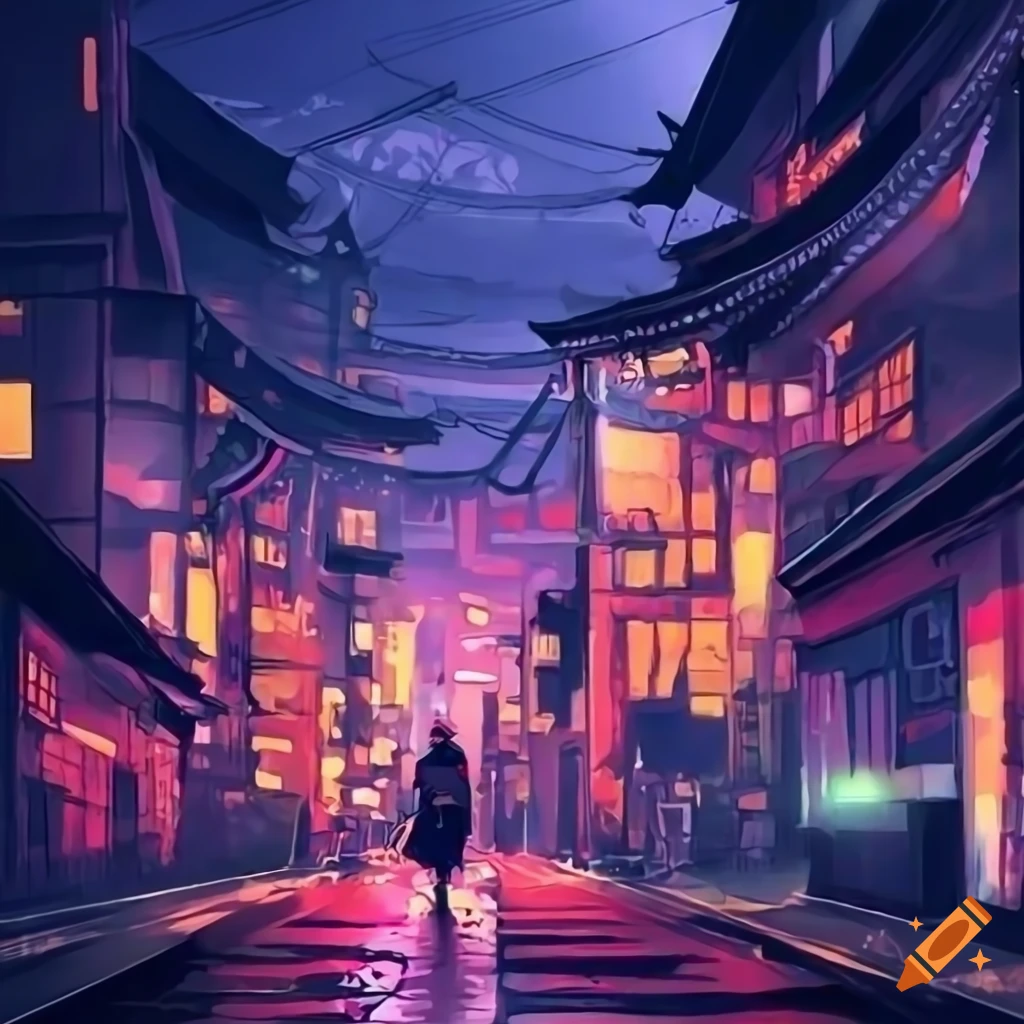 🔥 Free download Anime japanese city at night 4k computer wallpaper ...
