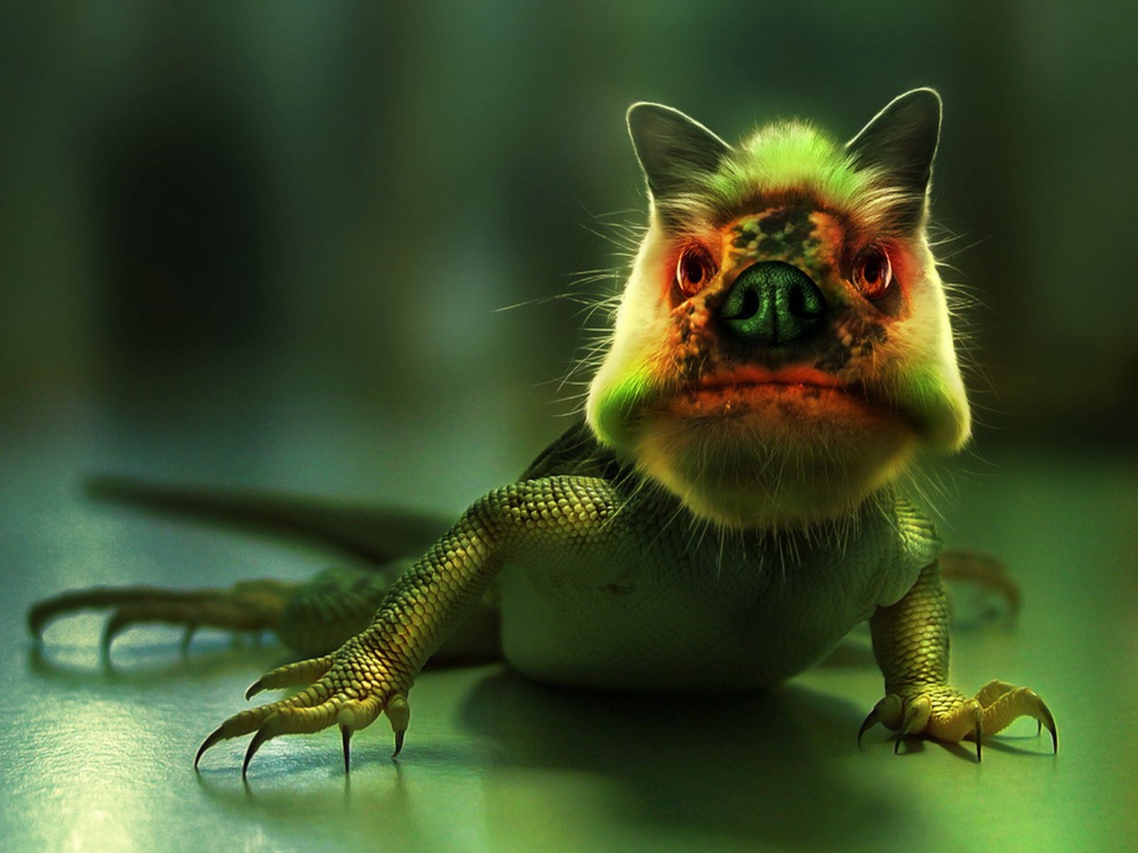 Ugly 3d Creatures Wallpaper Background