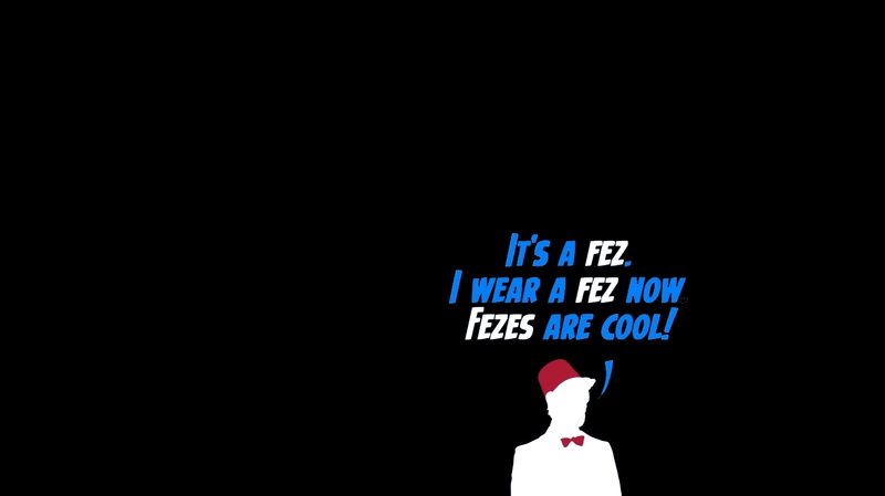 Doctor Texts Eleventh Who Fez Wallpaper